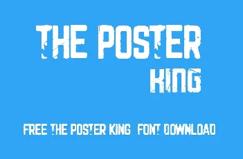 The Poster King font