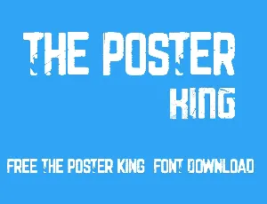 The Poster King font