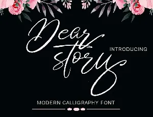 Dear story font