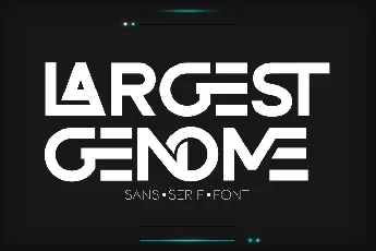 LARGEST GENOME DEMO font