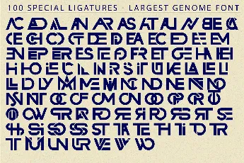 LARGEST GENOME DEMO font