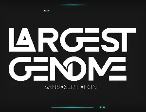 LARGEST GENOME DEMO font