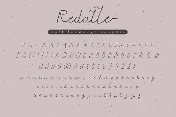 Redalle DEMO font