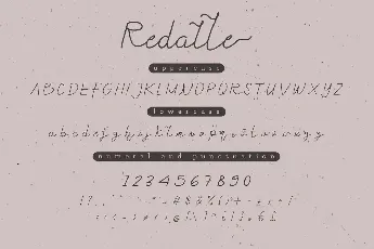 Redalle DEMO font