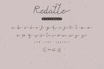 Redalle DEMO font