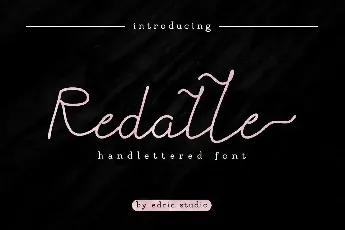 Redalle DEMO font