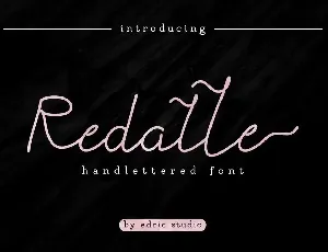 Redalle DEMO font