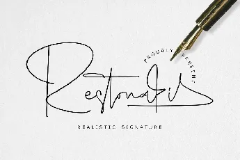 Restonasi font