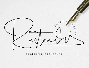 Restonasi font