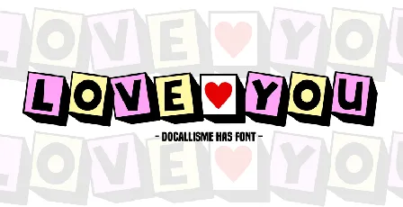 Love You font