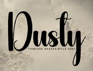 Dusty Script font