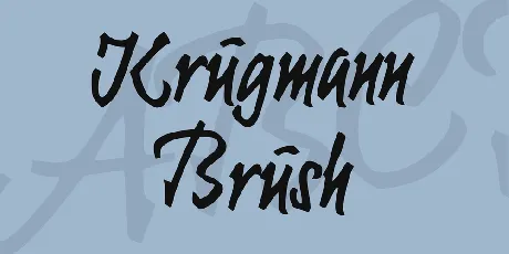 Krugmann Brush font