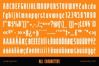 Laveda font