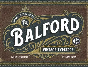 Balford Vintage Typeface font
