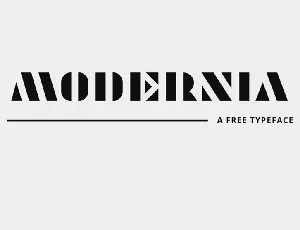 Modernia Typeface font