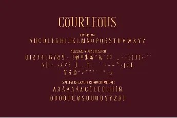 Courteous Ligature Serif font