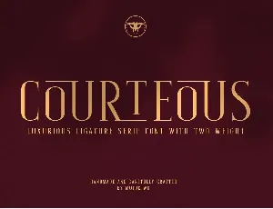 Courteous Ligature Serif font