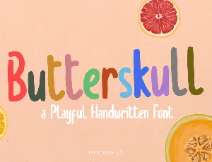 Butterskull font