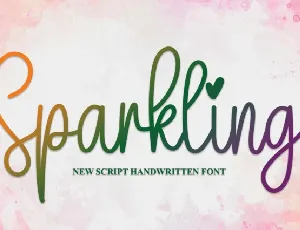 Sparkling Handwritten font