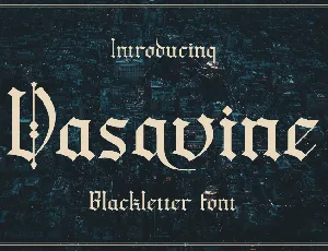 Vasavine font