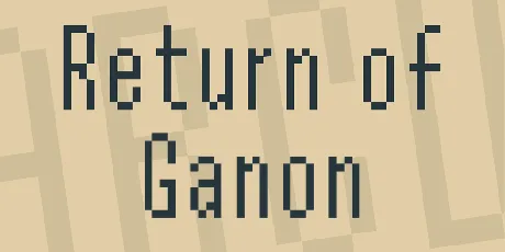 Return of Ganon font