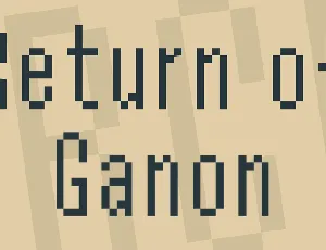 Return of Ganon font