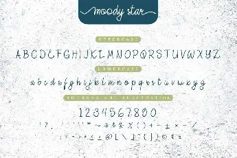 Moody Star Demo font