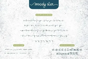 Moody Star Demo font