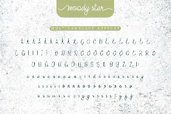 Moody Star Demo font