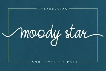 Moody Star Demo font