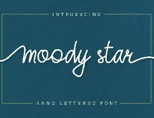 Moody Star Demo font