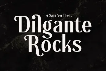 Dilgante Rocks font