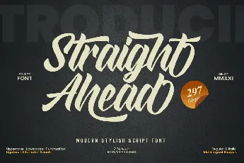 Straight Ahead font