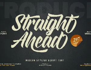 Straight Ahead font