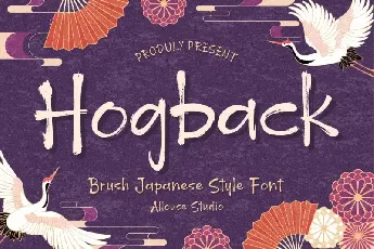 Hogback Brush font