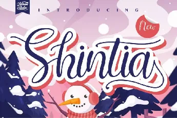 Shintia Script font