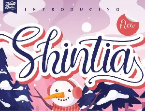 Shintia Script font