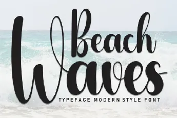 Beach Waves Script font