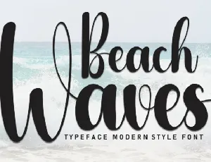 Beach Waves Script font