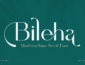 Bileha font