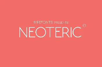 Neoteric font