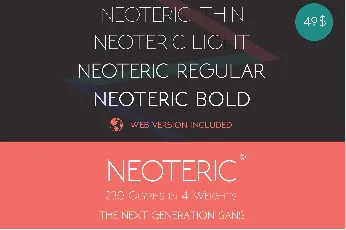 Neoteric font