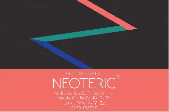 Neoteric font