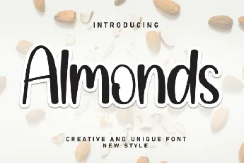 Almonds Display font