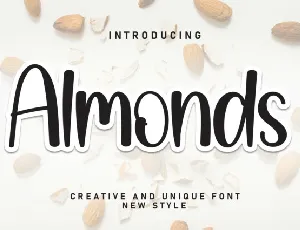 Almonds Display font