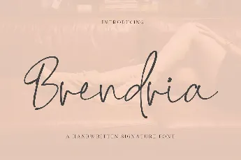 Brendria Handwritten Signature font