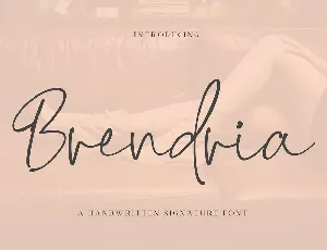 Brendria Handwritten Signature font