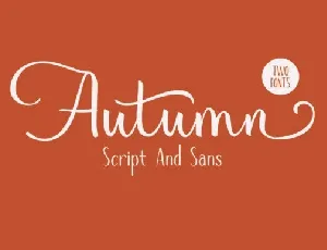 Autumn Mood Script font