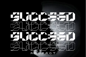 Acoprot Display font