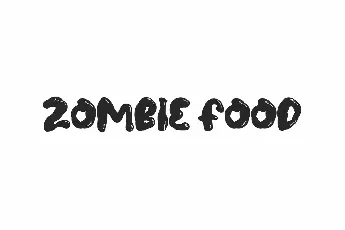 Zombie Food Demo font